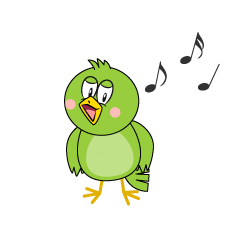 Singing Green Bird