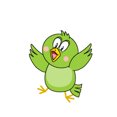 Surprising Green Bird