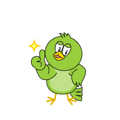 Thumbs up Green Bird