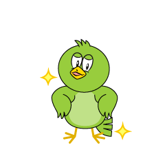 Glitter Green Bird