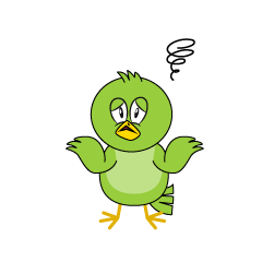 Troubled Green Bird