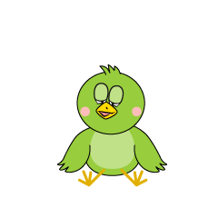 Relaxing Green Bird