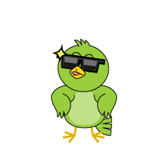 Cool Green Bird