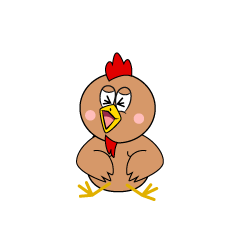 Laughing Brown Chicken