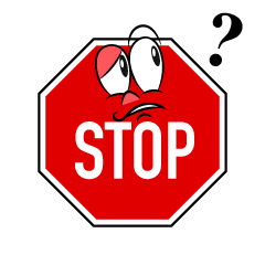 Thinking Stop Sign