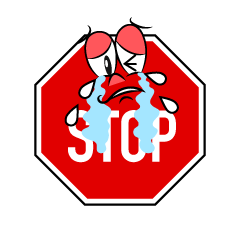 Crying Stop Sign