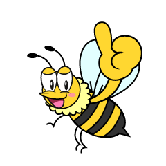 Thumbs up Honey Bee