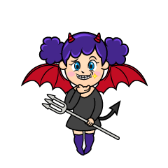 Grinning Demon Girl