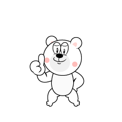 Thumbs up Polar Bear