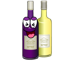 Laughing Wine Bottl