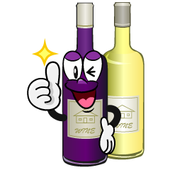 Thumbs up Wine Bottl