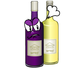 Angry Wine Bottl