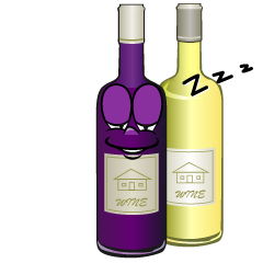 Sleeping Wine Bottl