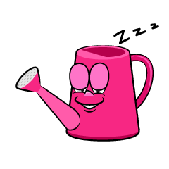 Sleeping Watering Can