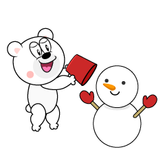 Polar Bear and Snowman