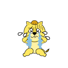 Crying Lila Lion