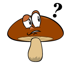 Thinking Brown Mushroom