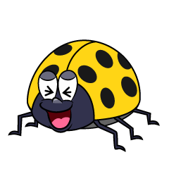 Laughing Yellow Ladybug