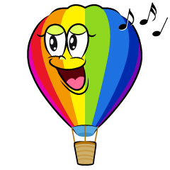 Singing Rainbow Airballoon