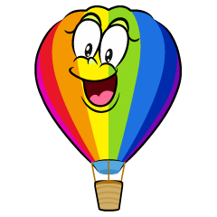 Surprising Rainbow Airballoon