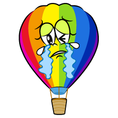 Crying Rainbow Airballoon