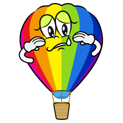 Sad Rainbow Airballoon