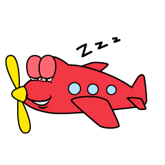 Sleeping Prop Plane