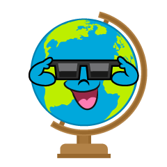 Globe with Sunglasses