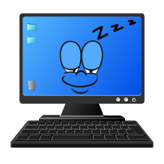 Computadora Dormido