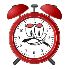 Grinning Alarm Clock