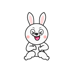 Laughing White Rabbit