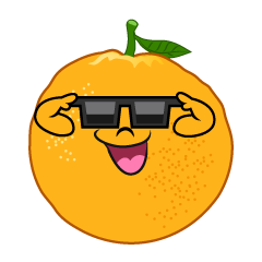 Orange with Sunglasses