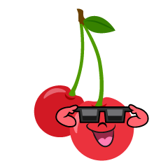 Cherry with Sunglasses