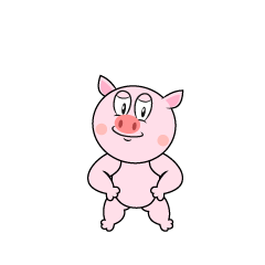 Standing Pig