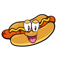 Smiling Hot Dog