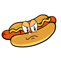 Angry Hot Dog