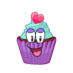 Smiling Cupcake
