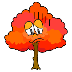 Depressed Fall Tree