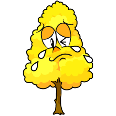 Crying Yellow Fall Tree