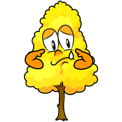 Sad Yellow Fall Tree
