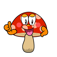 Thumbs up Red Mushroom