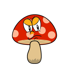 Angry Red Mushroom