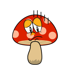 Depressed Red Mushroom