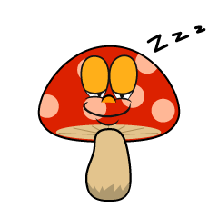 Sleeping Red Mushroom