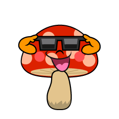 Cool Red Mushroom