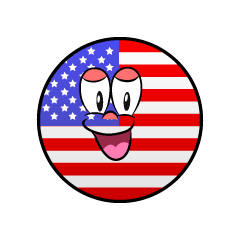 Smiling American Symbol