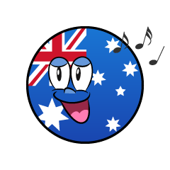 Singing Australian Symbol