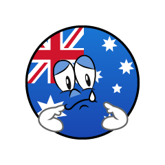 Sad Australian Symbol