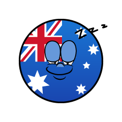 Sleeping Australian Symbol