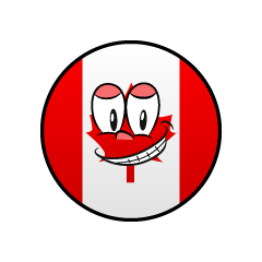 Grinning Canadian Symbol